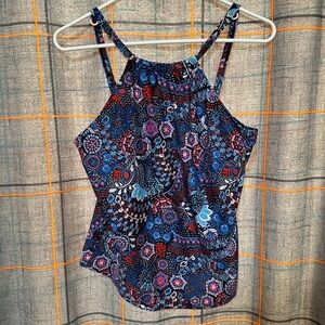 Super cute multi color bathing suit top